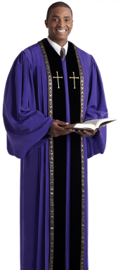 Pulpit Robe Wesley Royal Purple
