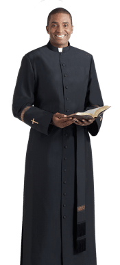 Bishop Cassock Gold Metallic Gold Embroidery