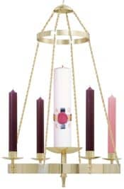 Hanging Church Advent Wreath
