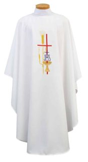 IHS Chalice and Cross Clergy Chasuble