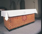 Linen IHS Communion Table Cover