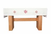 IHS Jerusalem Cross Communion Table Cover
