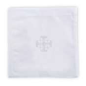 Jerusalem Cross Chalice Pall with Insert - 4/pk