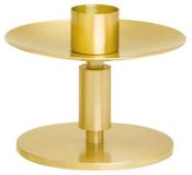 Church Altar Candlestick Brass Satin