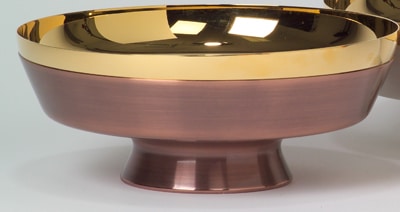Two Tone Host Bowl Communion Ciborium 800 Host Cap