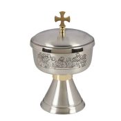 Last Supper Ciborium with Cross Cover Brass