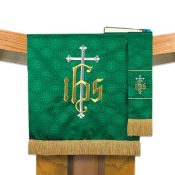 Maltese Jacquard Church Pulpit Scarf Green