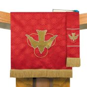 Maltese Jacquard Church Pulpit Scarf: Red