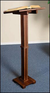 Standing Church Lectern for Altar Maple