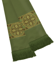 Red Fleur Banding Pulpit Clergy Stole