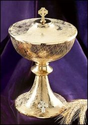 Irish Celtic Cross Ciborium with Cover