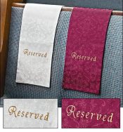 Church Reserved Pew Cloths