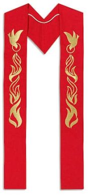 Pentecost Clergy Overlay Stole
