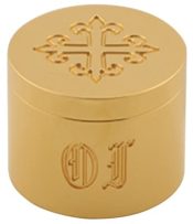 Holy Oil Stock with Engraved Cross