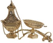 Ornate Church Censer and Boat