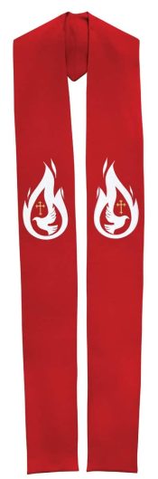 Pentecost Clergy Stole or Deacon Stole
