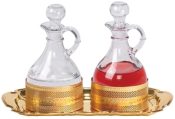 Processional Church Cruet Set Bright Gold
