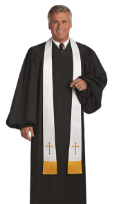 Mens Clergy Robe Geneva Black