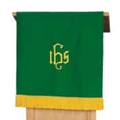 Purple/Green Church Pulpit Scarf with Fringe
