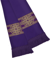 Red Fleur Banding Pulpit Clergy Stole