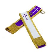 Pure Silk Reversible Confessional Visitation Clergy Stole