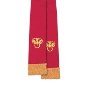 Reversible Clergy Stole: Red & White