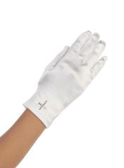 Below Elbow Length Lace Finger less First Communion Gloves