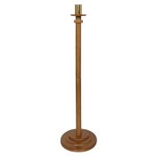 Round Base Church Paschal Candlestick - Walnut