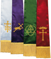 Satin Pulpit Clergy Stoles Set