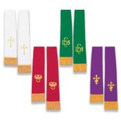 Reversible Clergy Stole: Red & White