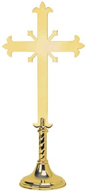 Solid Brass Maltese Church Altar Cross