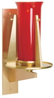 Solid Brass Sanctuary Lamp Extending Wall Plate