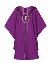 St Andrews Yoke Chi-Rho Chasuble Purple
