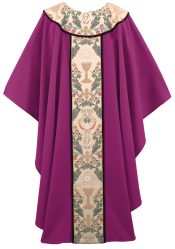 Tapestry of Life Clergy Chasuble Vestment Purple