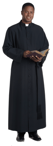 Bishop Cassock in Black