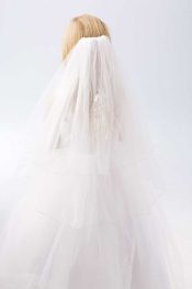 Embroidered Virgin Mary First Communion Veil