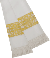 Red Fleur Banding Pulpit Clergy Stole