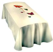 Child Size Funeral Pall with Cross and Butterflies