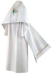Easter Lily White Clergy Humeral Veil