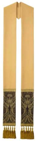 Gold and Tapestry Clergy Overlay Stole