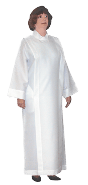 Women's Polyester Linen Weave Clergy Alb