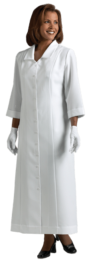 Womens White Clergy Church Dress
