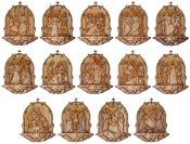 Hand Carved Olive Wood Stations of the Cross
