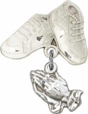 Praying Hands Baby Badge