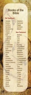 Books Of The Bible Bookmarks