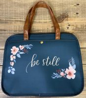 Be Still Floral Bible Tote
