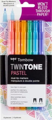 Tombow TwinTone Marker Set Pastel