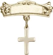 Cross Baby Badge