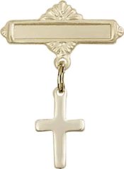 Cross Baby Badge