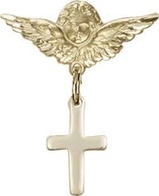 Cross Baby Badge